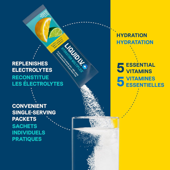 Liquid I.V. – Hydration Multiplier – Lemon Lime – 18 Sticks