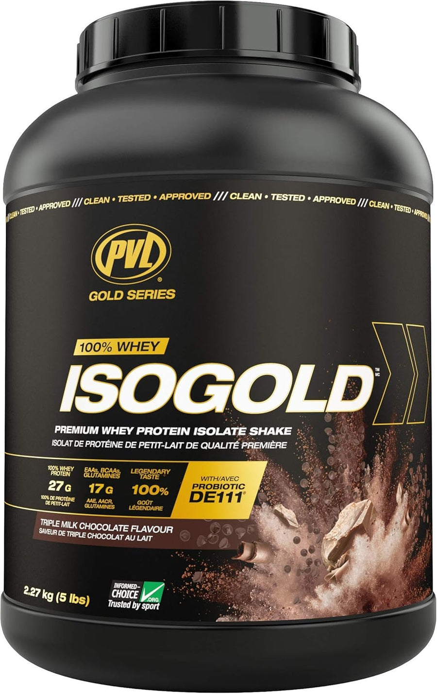 PVL – ISOGOLD Whey Isolate – Chocolate – 2.27 kg