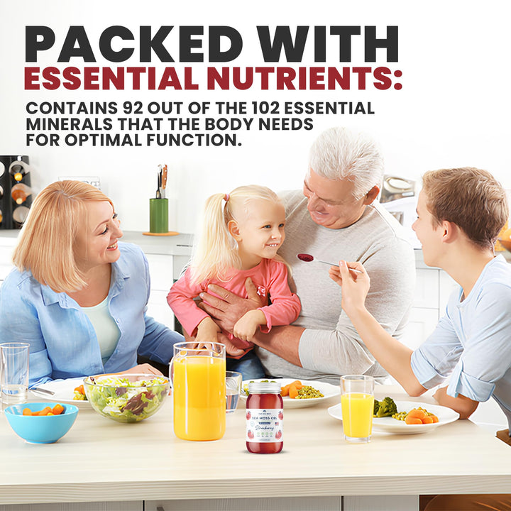 TrueSeaMoss – Sea Moss Gel – Strawberry – 473ml