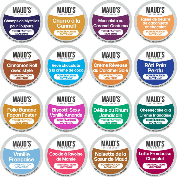 Maud's - Flavored Coffee Pods Variety Pack - 80 Count - Keurig Compatible