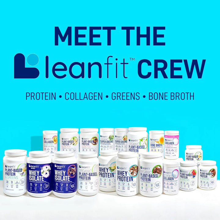 Leanfit – Organic Plant Protein Powder – Plain Unsweetened – 715 g, 26 Servings