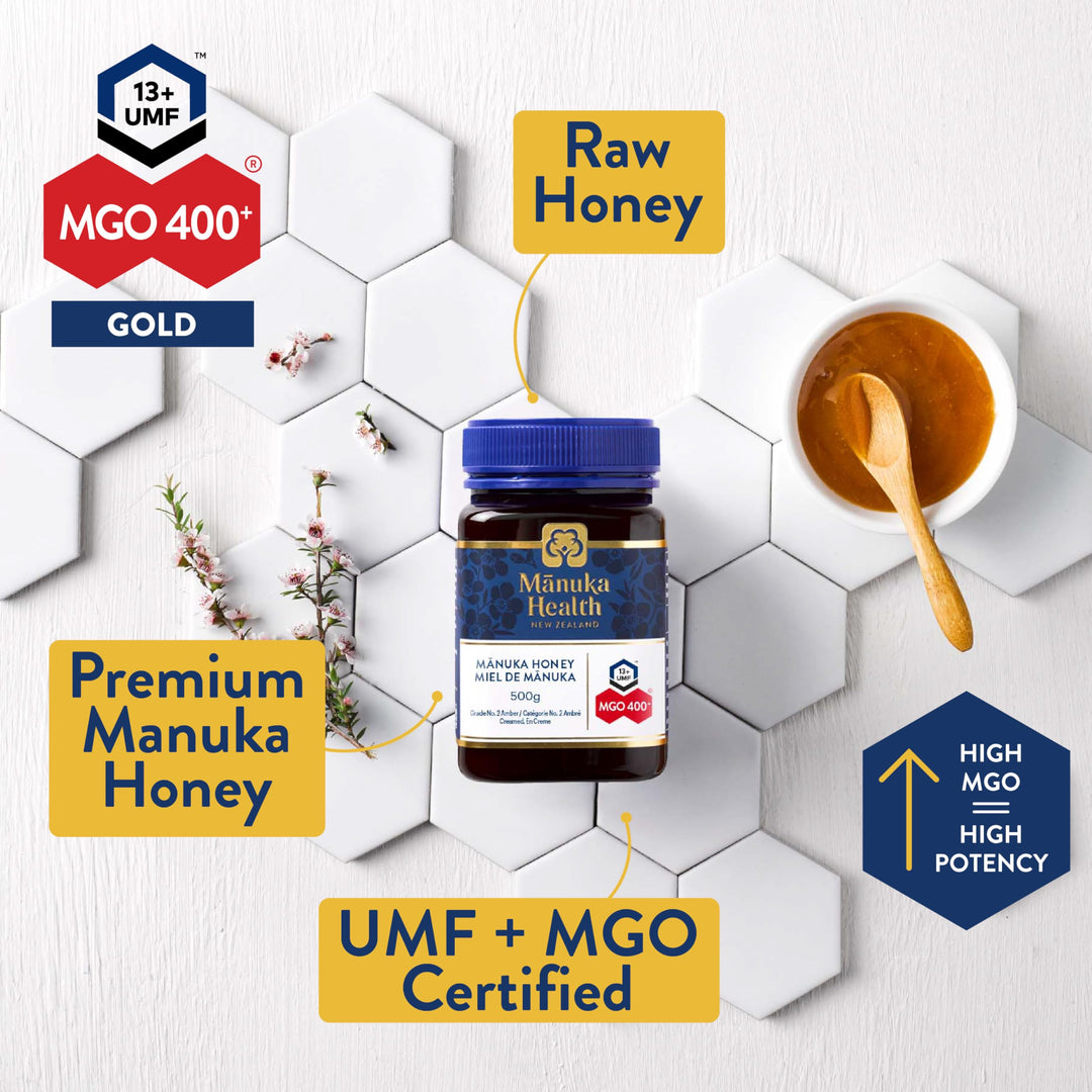 Manuka Health – Manuka Honey – MGO 400+ / UMF 13+ – 250g