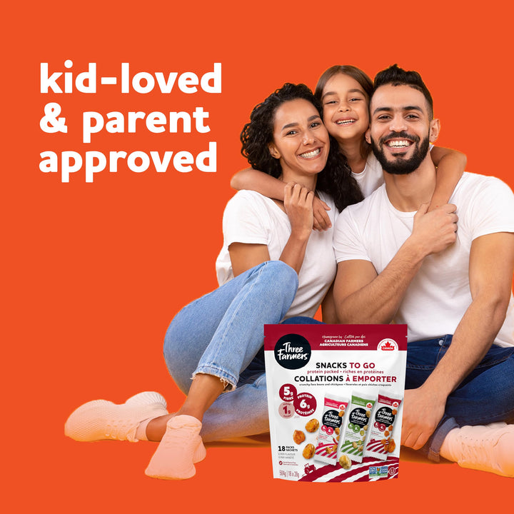 Three Farmers – Healthy Snack Packs – Sweet Chili/Dill Pickle/BBQ – 18 Pack