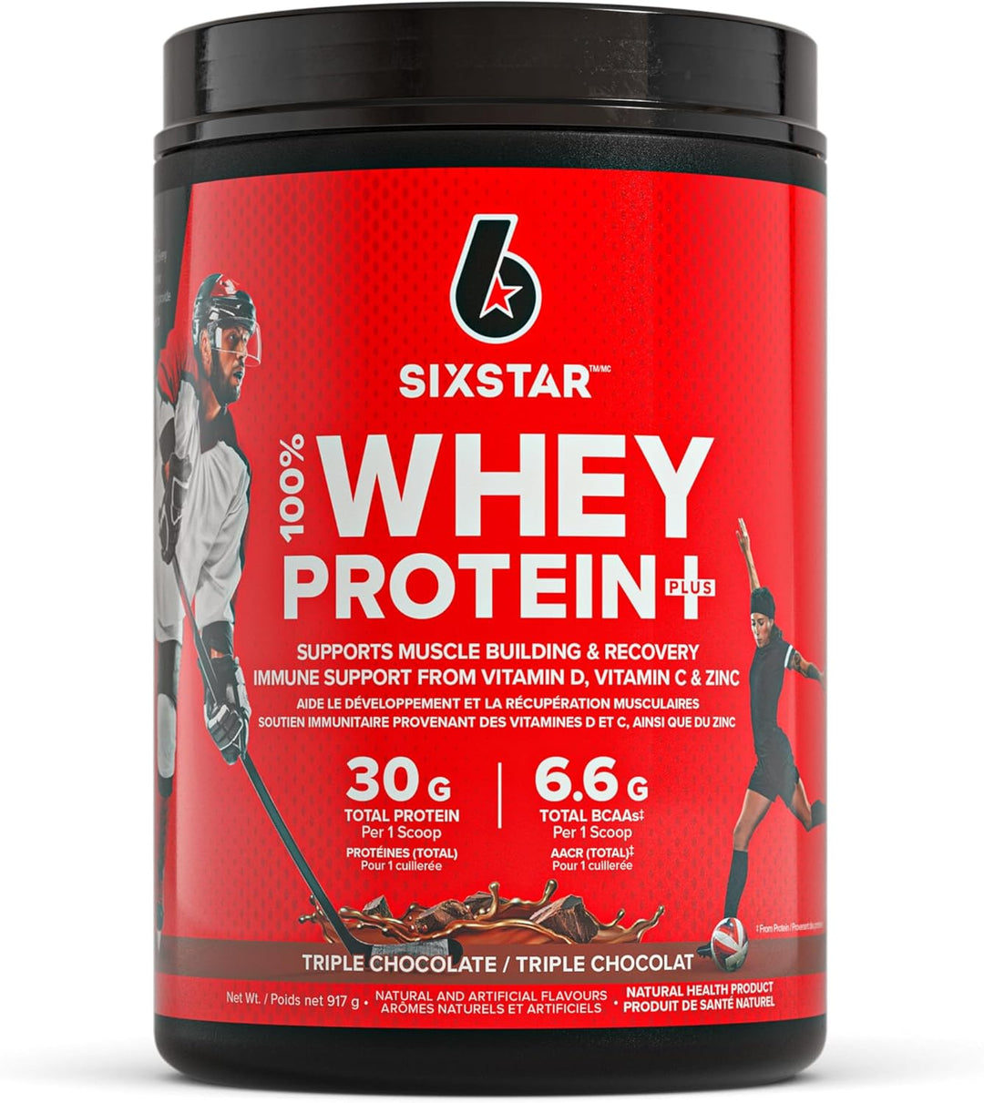 Six Star – Whey Protein Powder Plus – Triple Chocolate – 20 Servings