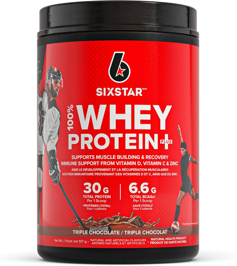 Six Star – Whey Protein Powder Plus – Triple Chocolate – 20 Servings