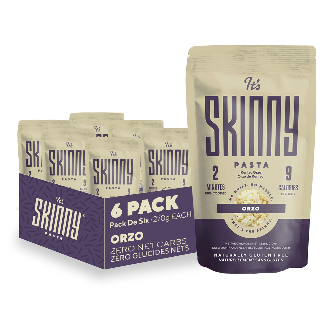 It’s Skinny – Low Carb Pasta – Orzo (Konjac Rice) – 6 Pack – Keto-Friendly