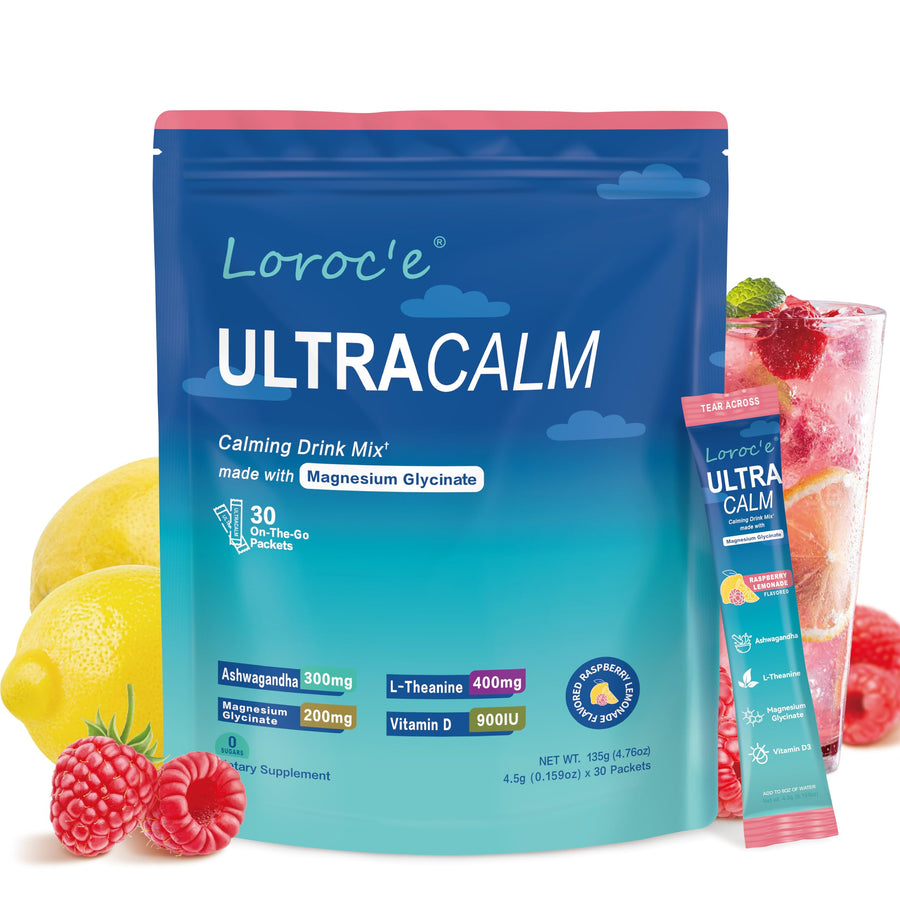 UltraCalm – Super Drink Packets – Raspberry Lemon – 30 Servings