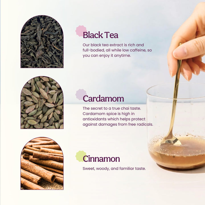 Blume – Superfoods Latte Mix – Vanilla Chai – 25 Servings – Low caffeine vegan