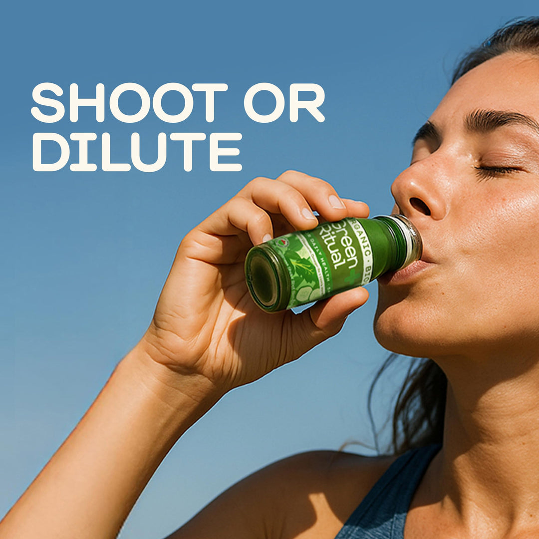 Greenhouse Juice – Green Ritual Wellness Shot – Cucumber & Spinach – 12 × 60mL – Vitamin C + Magnesium