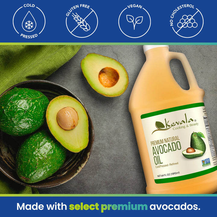 Kevala – Avocado Oil – Cold Pressed – 64 fl oz