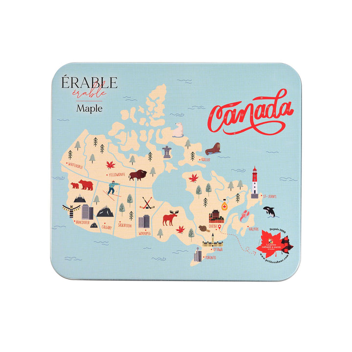 Little Quebec Sugar Shack – Maple Cookies – Traditional – 24 Count – Collectible Tin