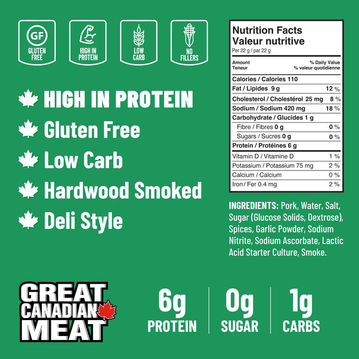 Great Canadian Meat – Mild Pepperoni Sticks – 18 x 22g