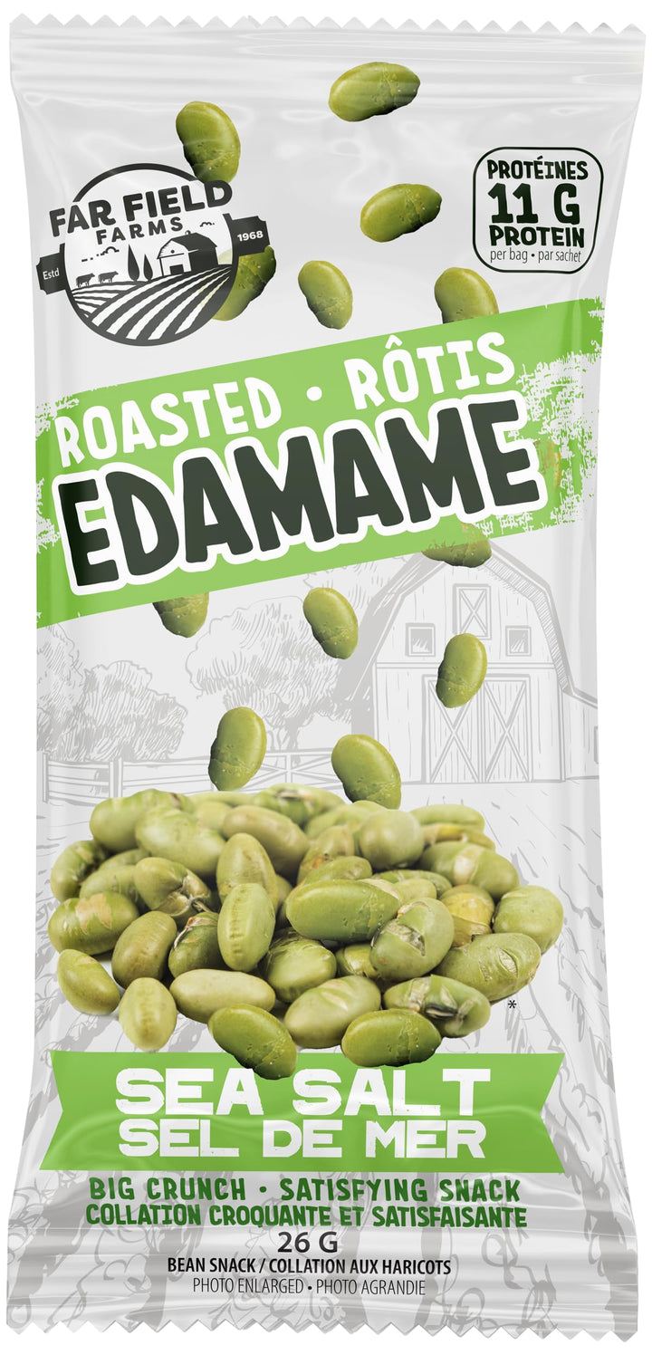 Far Field – Roasted Edamame – Sea Salt – 20 × 26g – High Protein