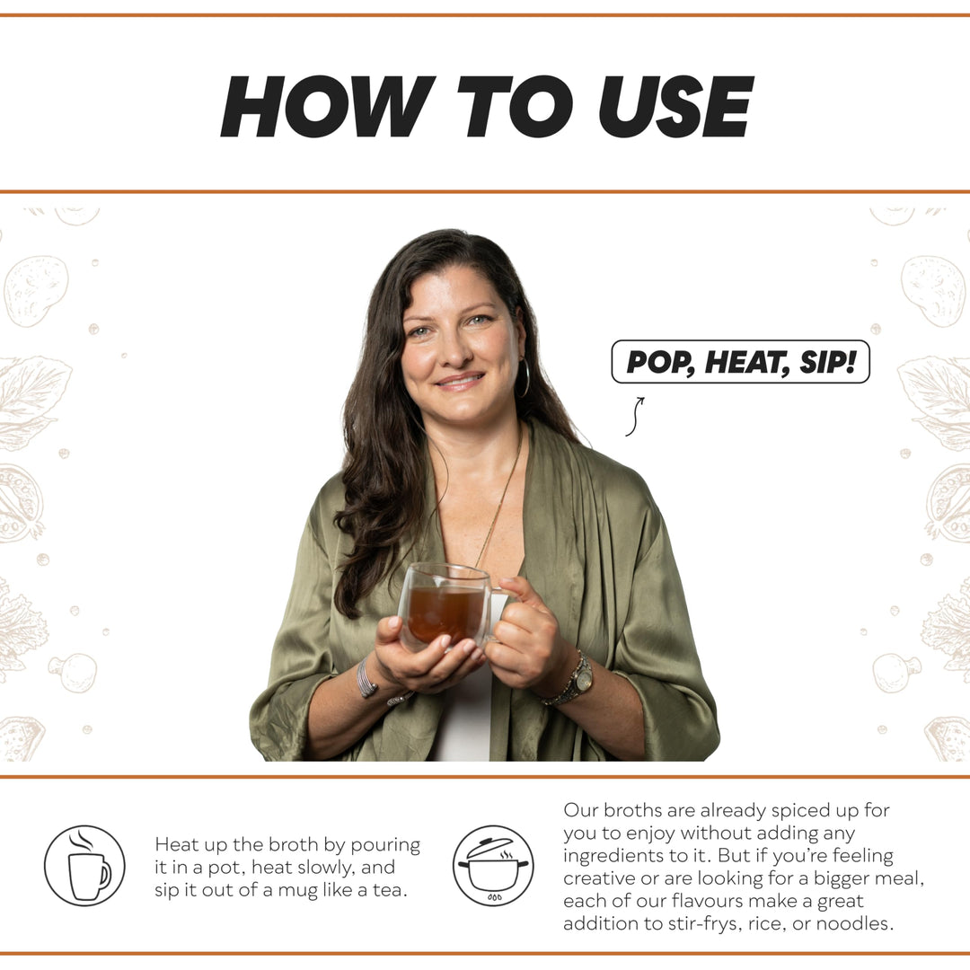 BROYA – Bone Broth – Classic Beef – 6 × 237mL – Grass-Fed