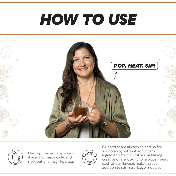 BROYA – Bone Broth – Classic Beef – 6 × 237mL – Grass-Fed