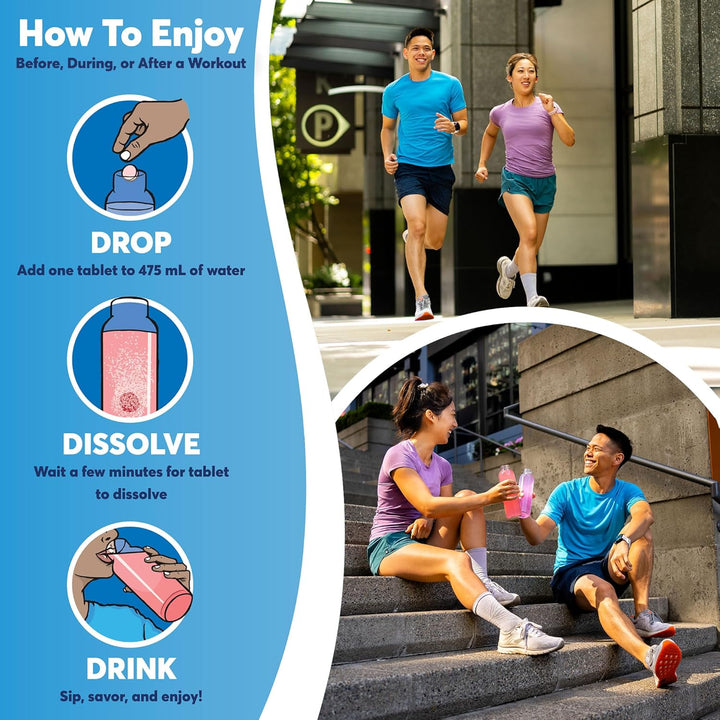Nuun – Comprimés électrolytes pour sport – Agrumes et baies – 40 doses