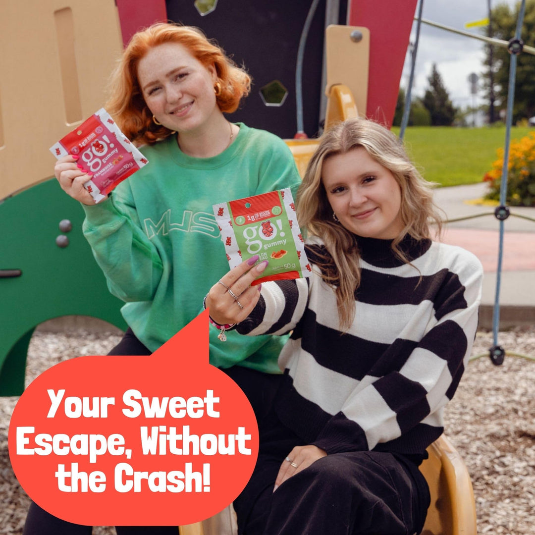 Jimmy Sevigny – GoGummy Low Sugar Gummy Bears – Variety Pack, 7 Flavours – 50g x 12