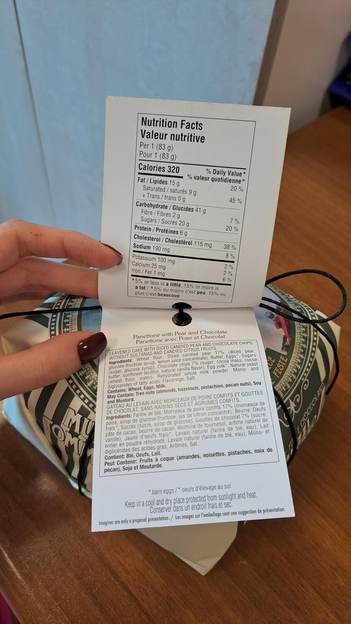 Fabbri – Tommaso Muzzi – Panettone – Pear & Chocolate – 1.1 lb