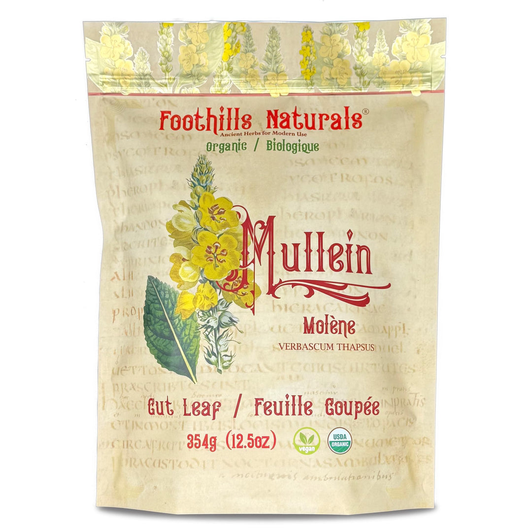 Foothills Naturals – Mullein Leaf Tea – Loose Leaf – 354g – Organic non irradiated