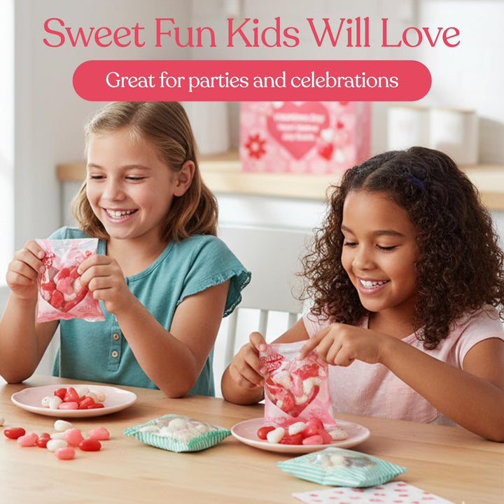 Sachet de 15 bonbons gélifiés pour la Saint-Valentin – Bonbons en forme de cœur en vrac – Saveurs délicieuses : fraise, tutti frutti, framboise – Bonbons d'amour pour la Saint-Valentin