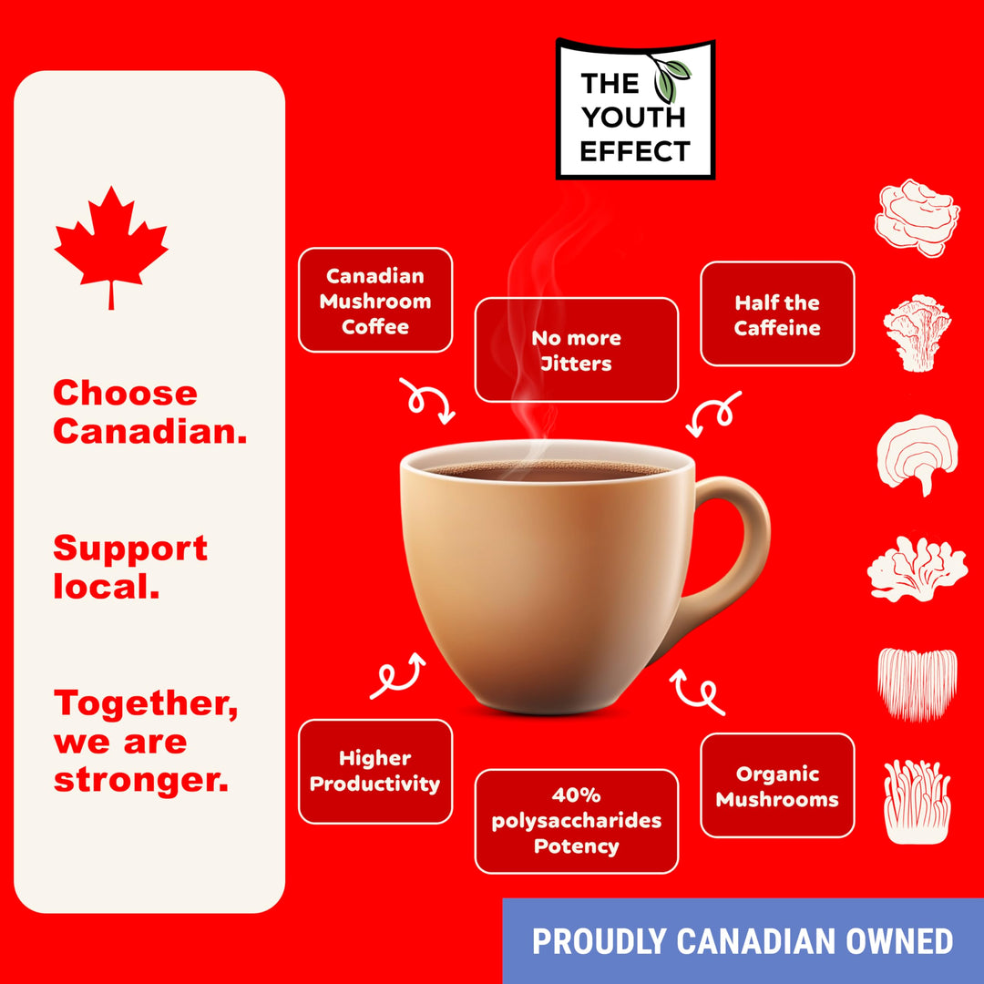 The Youth Effect – Mushroom Coffee – 6 Superfood Mushrooms – 100 g