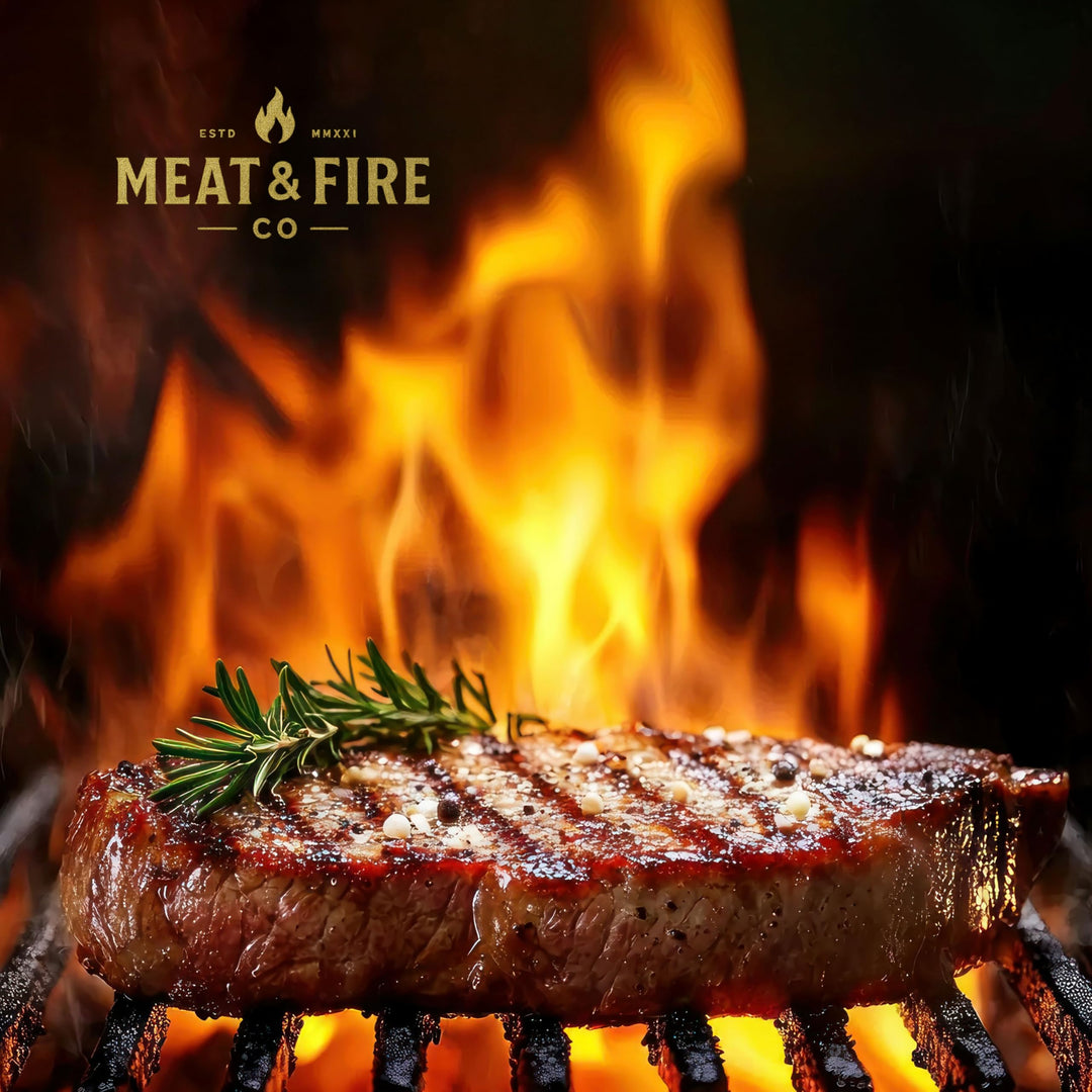 Meat and Fire Co – BBQ Spices and Rubs Gift Set – 5 Gourmet Seasonings – Gift box