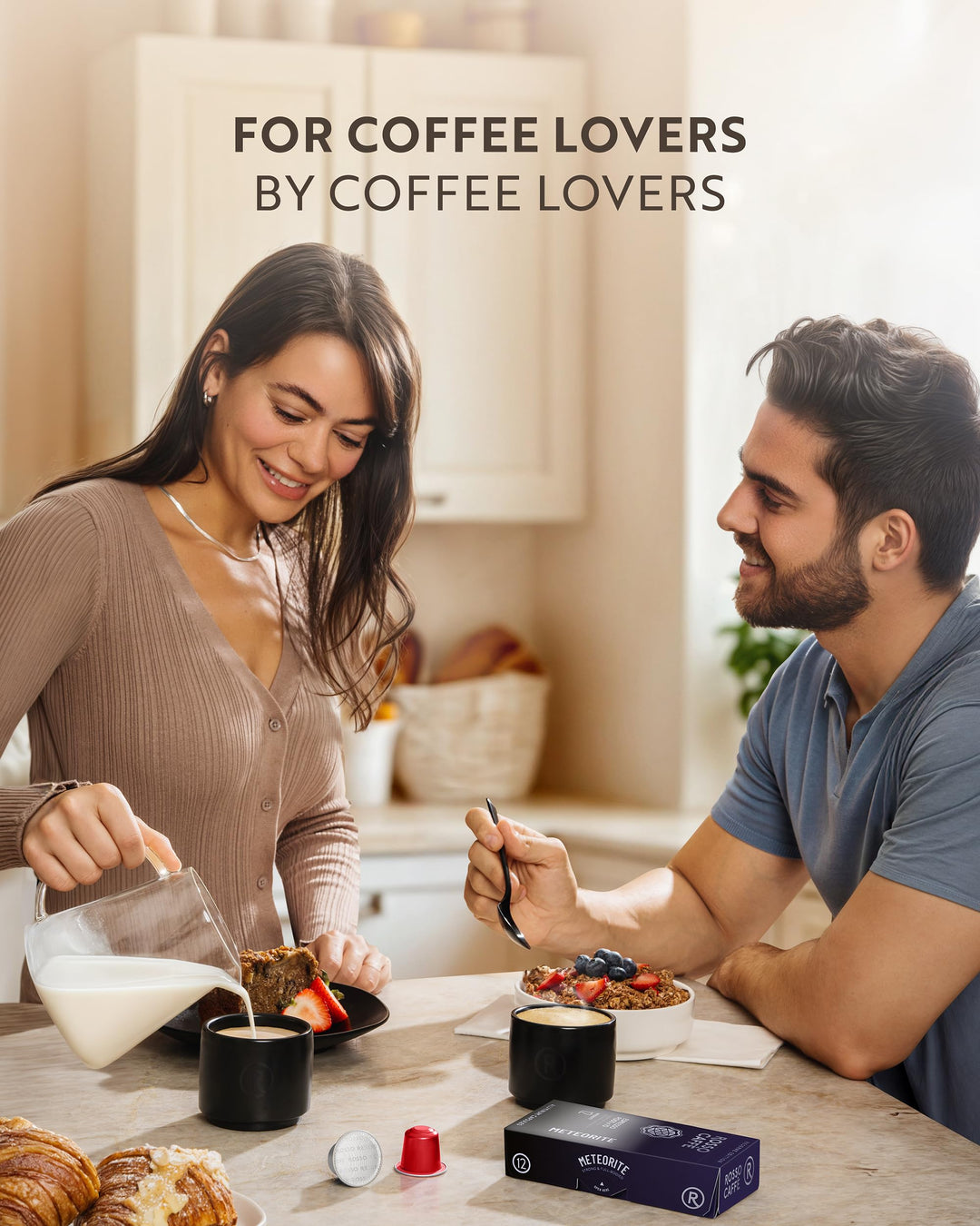 Rosso Caffè – Espresso Pods – Dark Roast Intense Pack – 80 Pods