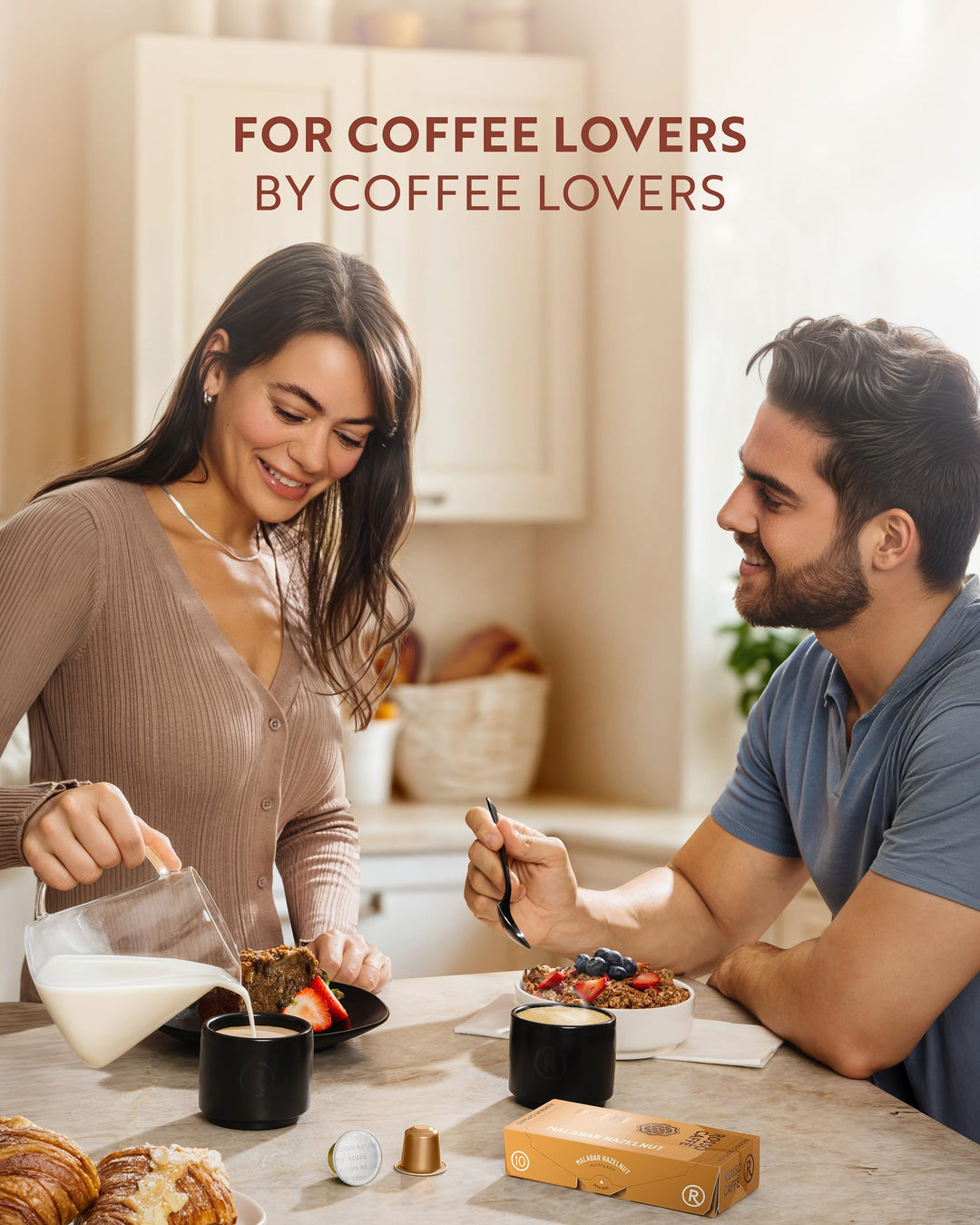 Rosso Caffè – Espresso Coffee Pods – Flavored Pack – 80 Pods