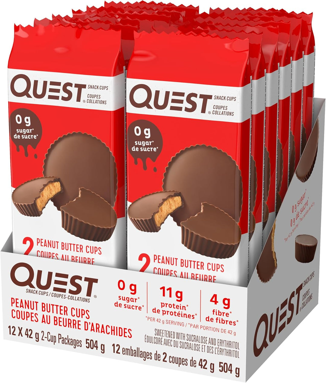 Quest – Tasses au beurre de cacahuète – Paquet de 12
