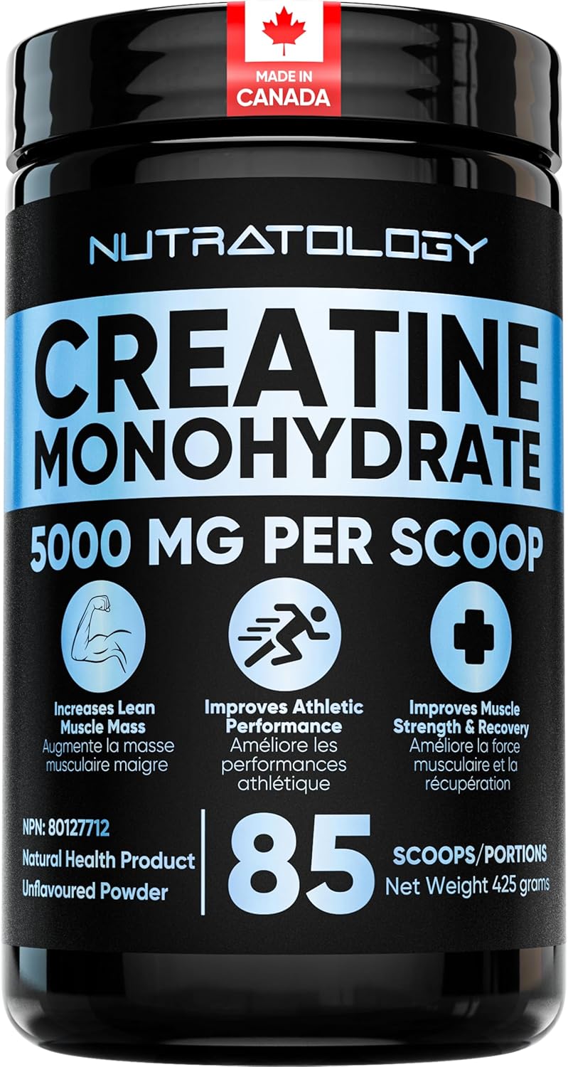 Pure – Creatine Monohydrate Powder – 425 g, 85 Servings