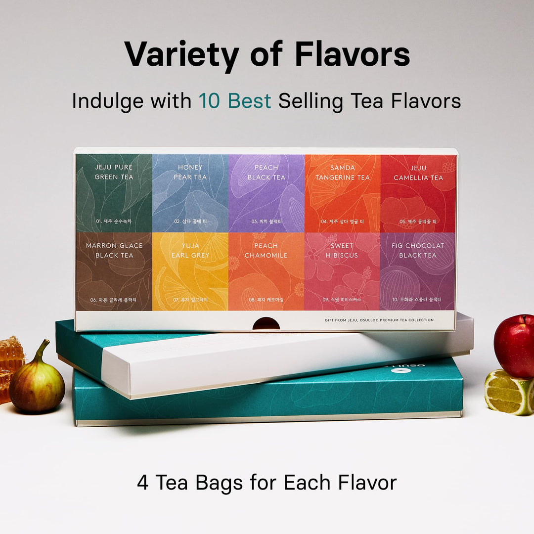 OSULLOC – Premium Tea Collection – Assorted – 40 Count – Ten flavours