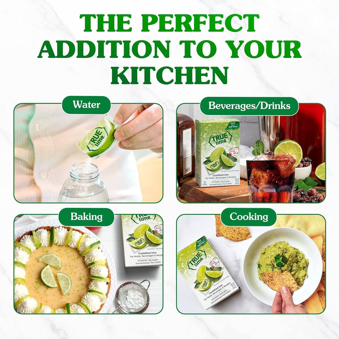 True Lime – Water Enhancer – Lime – 2 × 100 Pack – Real lime no preservatives