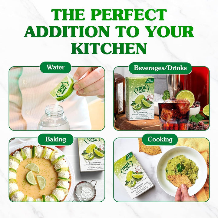 True Lime – Water Enhancer – Lime – 2 × 100 Pack – Real lime no preservatives