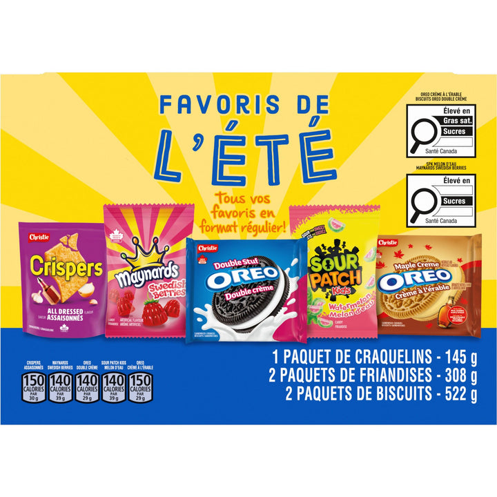 Summer Snack Box 975g - Beach & Picnic Assortment with Cookies, Candies & Crispers - Canadian Distribution - Ships Free Within Canada on Orders Above CAD $199