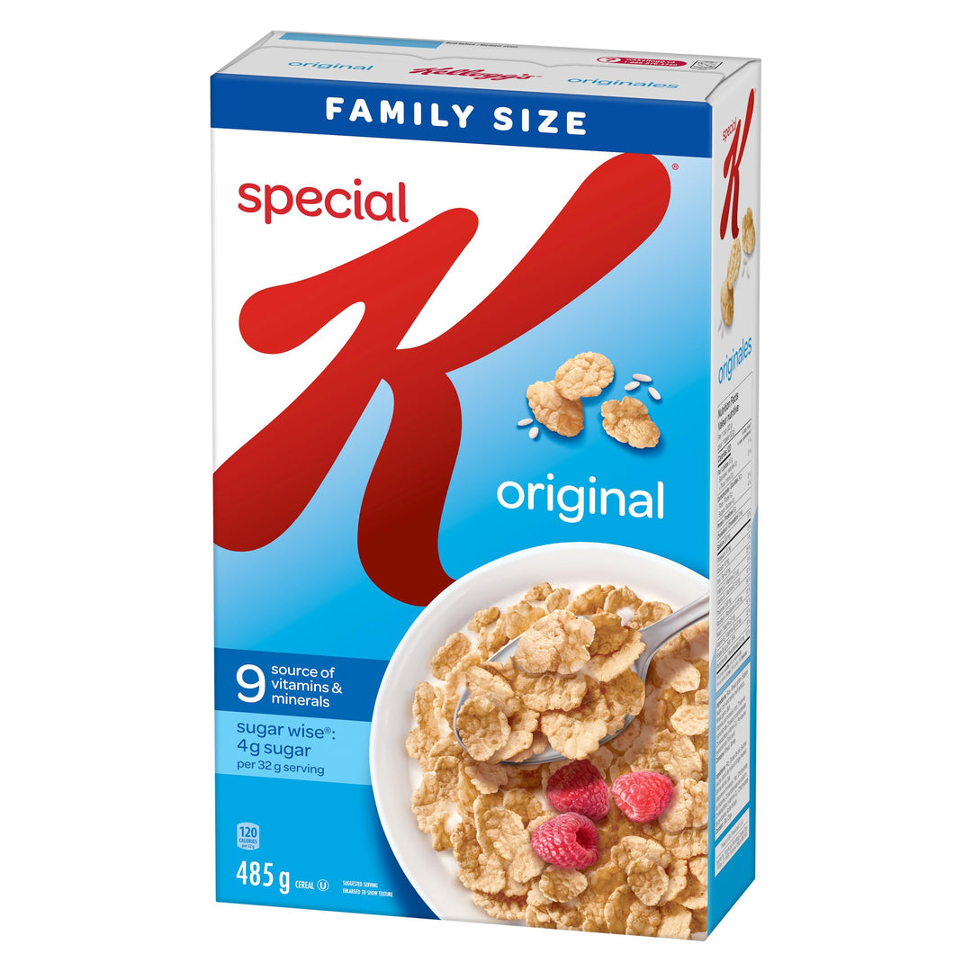 Kellogg's Special K Original Cereal - Family Size 2 x 485g - Canadian Distribution - Ships Free Within Canada on Orders Above CAD $199