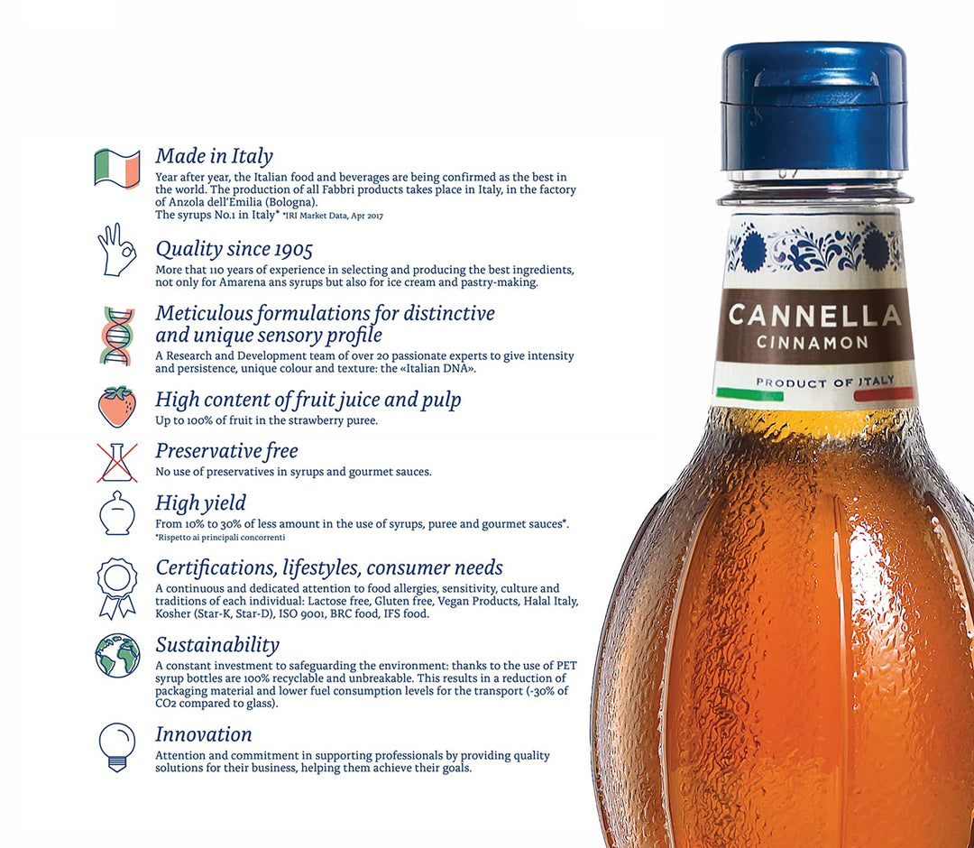 Fabbri – Flavoring Syrup – Cinnamon – 1L