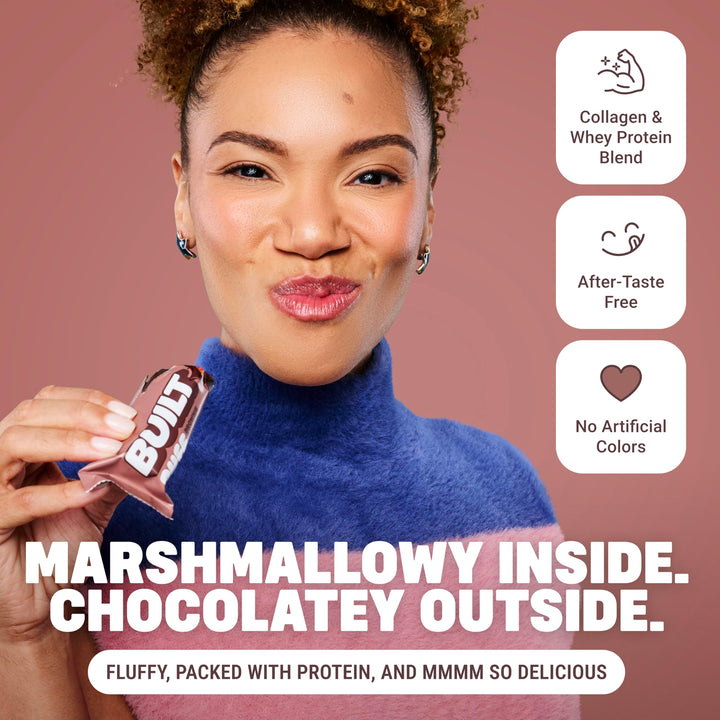 Built Bar Puff Protein Bars – Brownie Batter Flavor (12-Count Box) - Canadian Distribution - Ships Free Within Canada on Orders Above CAD $199