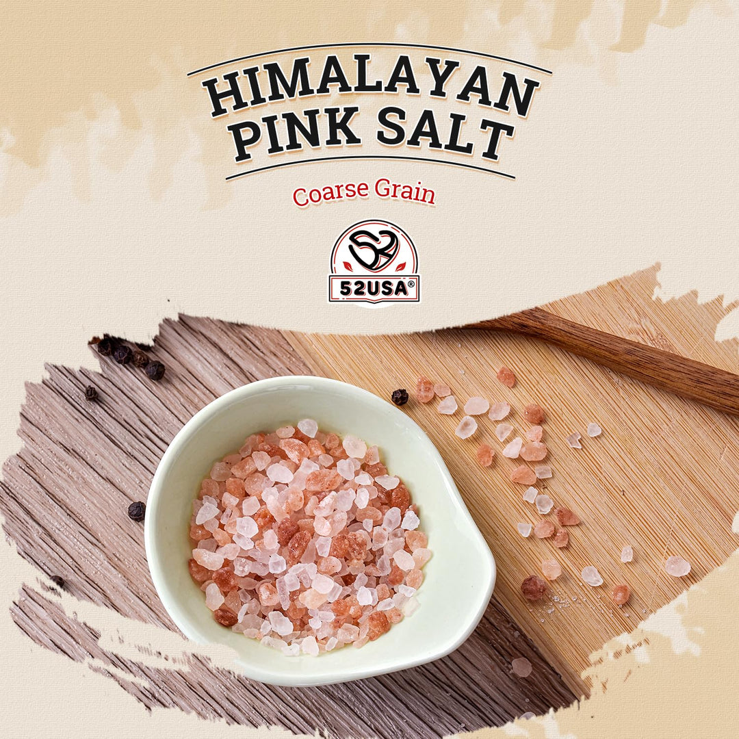 52USA – Himalayan Pink Salt – Coarse Grind – 5 lb