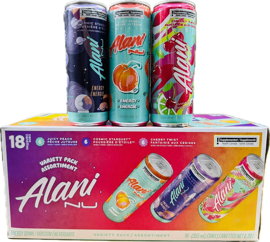 Alani – Energy Drink – Variety Pack – 18 × 355 ml – Mixed Flavours