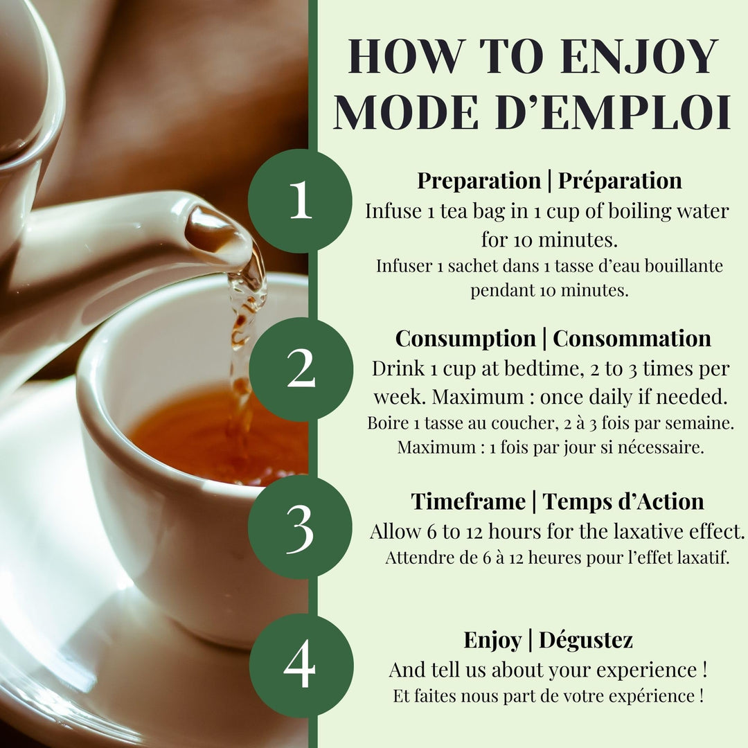 PHYTOVIE – Organic Senna Detox Tea – Senna Herbal Blend – 50 Tea Bags – Natural laxative