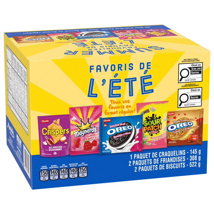 Summer Snack Box 975g - Beach & Picnic Assortment with Cookies, Candies & Crispers - Canadian Distribution - Ships Free Within Canada on Orders Above CAD $199