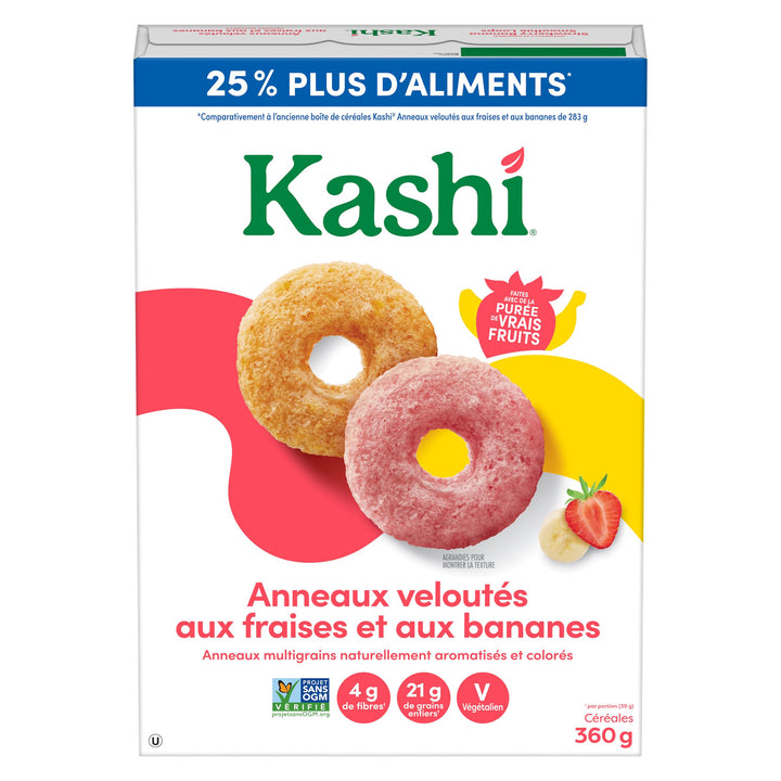 Kashi Strawberry Banana Smoothie Loops 2 x 360g - Canadian Distribution - Ships Free Within Canada on Orders Above CAD $199