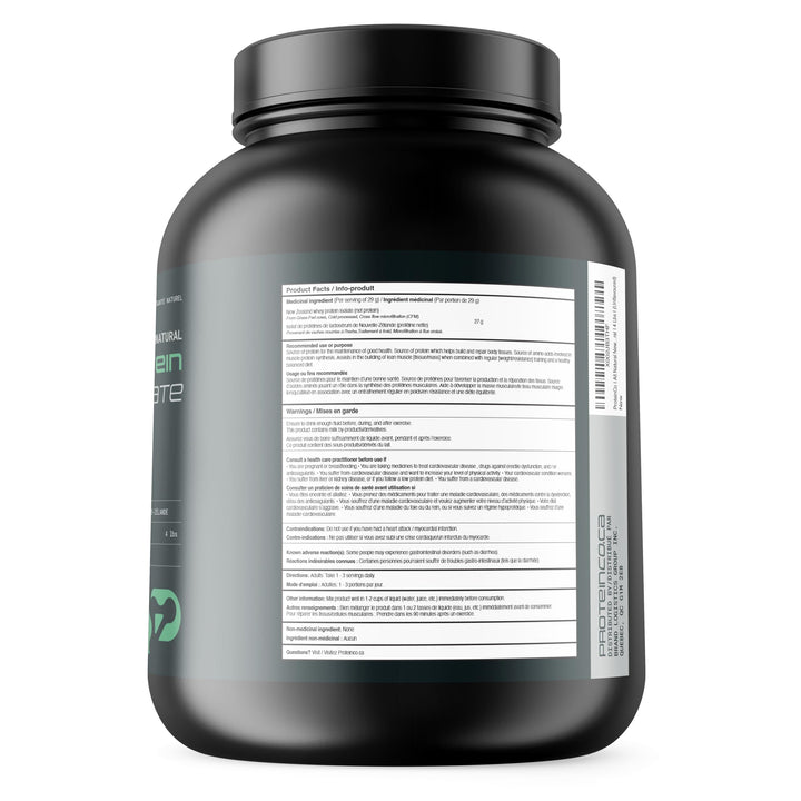 ProteinCo - Isolat de protéines de lactosérum de Nouvelle-Zélande nourries à l'herbe - Sans arôme - 1,8 kg