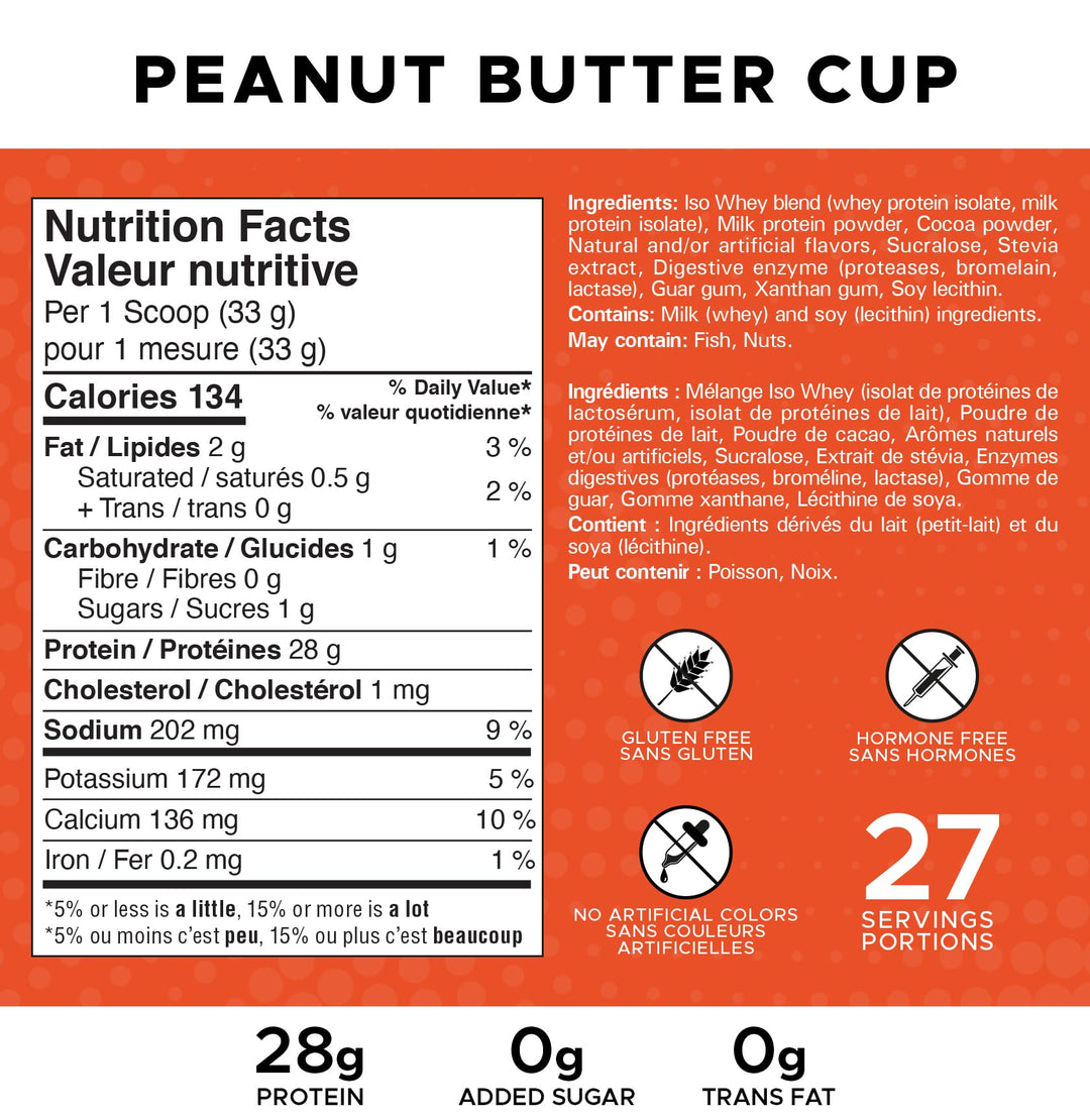 Revolution Nutrition – Iso Whey – Chocolate Peanut Butter Cup – 908g