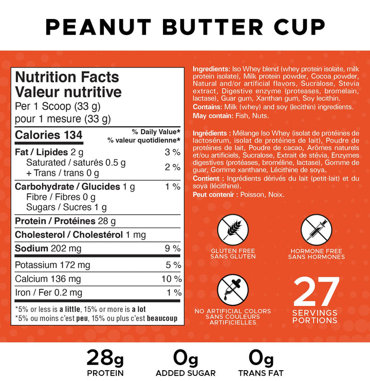 Revolution Nutrition – Iso Whey – Chocolate Peanut Butter Cup – 908g
