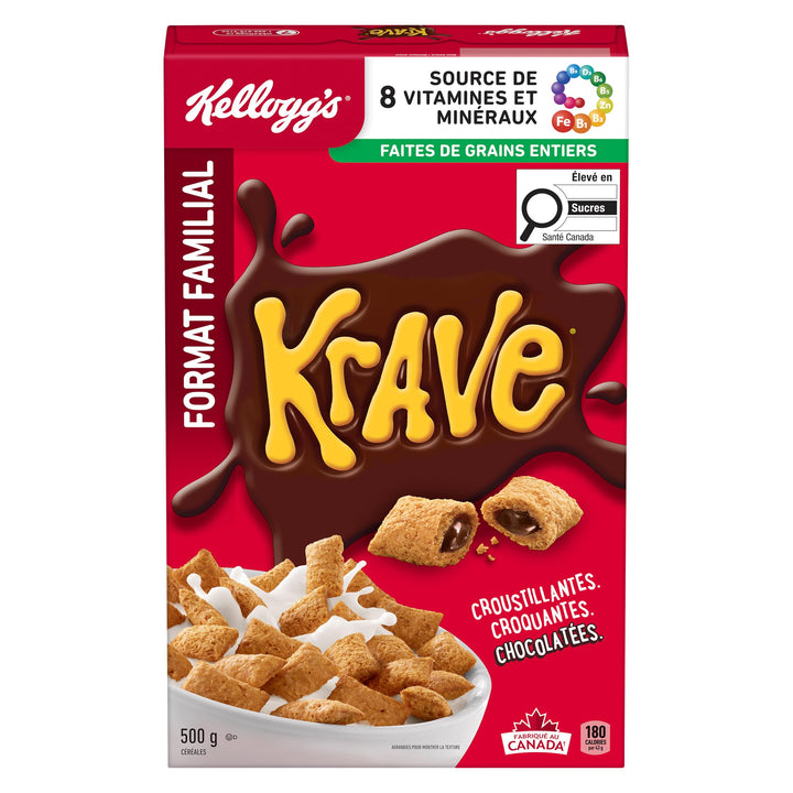 Kellogg's Krave Cereal 2 x 500g - Canadian Distribution - Ships Free Within Canada on Orders Above CAD $199