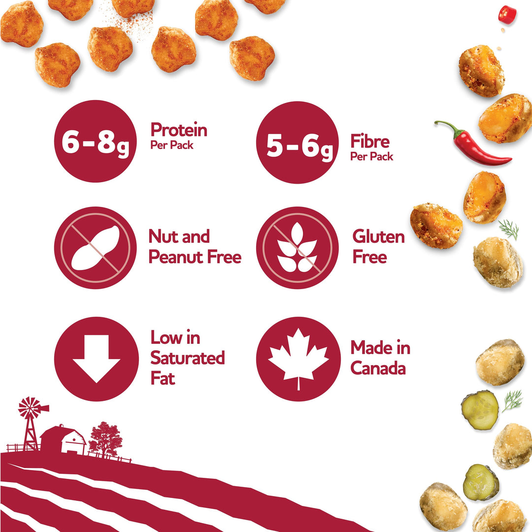 Three Farmers – Healthy Snack Packs – Sweet Chili/Dill Pickle/BBQ – 18 Pack