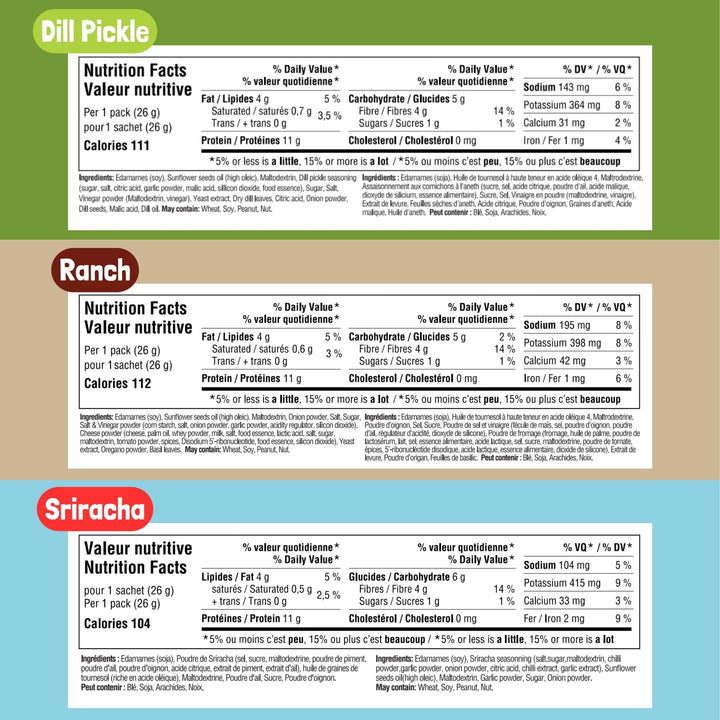 GoBeanz - Edamame croustillant - Assortiment varié - 30 sachets - Snack riche en protéines