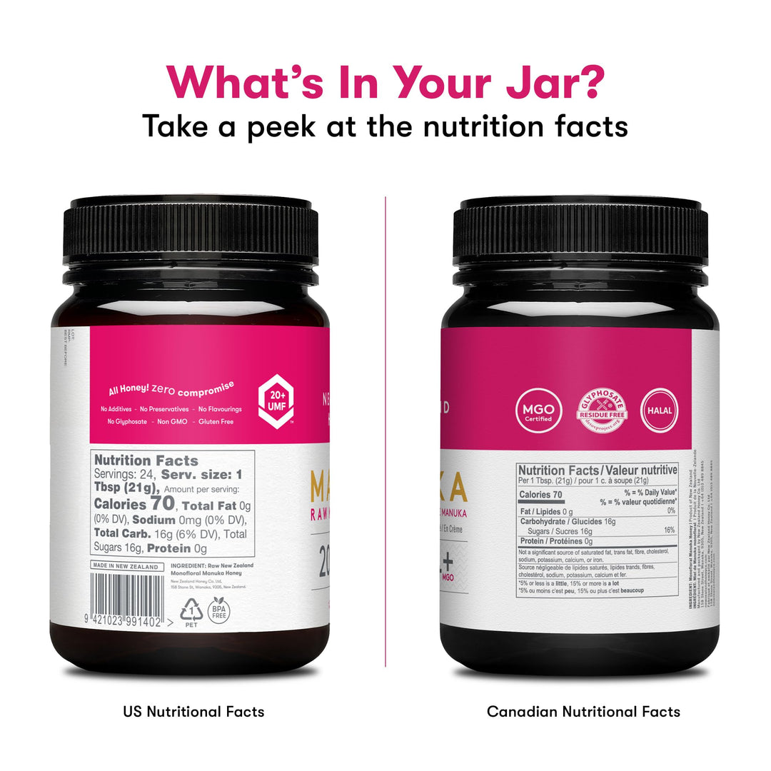New Zealand Honey Co. – Manuka Honey – UMF 20+ / MGO 829+ – 500 g