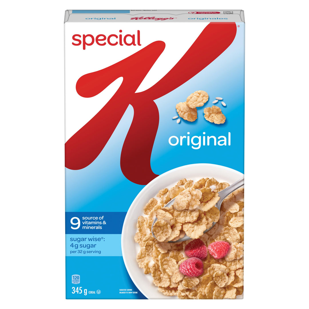 Kellogg's Special K Original Cereal 2 x 345g - Canadian Distribution - Ships Free Within Canada on Orders Above CAD $199
